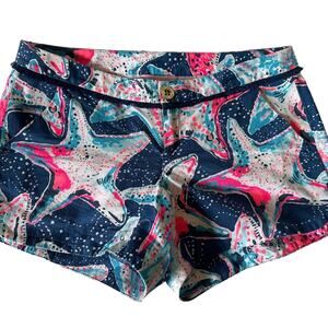 Lilly Pulitzer Indigo Star Struck Adie Shorts Sz 2 - Perfect condition